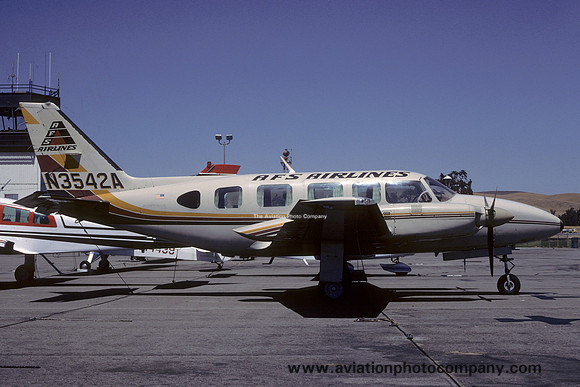 AFS Airlines Piper PA-31-350 Navajo Chieftain N3542A (1984)