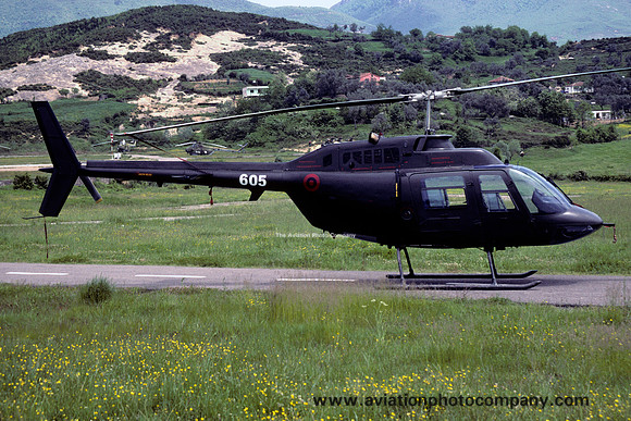 Albanian Air Force Agusta-Bell AB-206C-1 605 (2006)