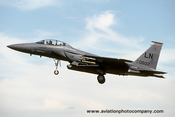 US Air Force 48 FW 494 FS McDonnell Douglas F-15E Strike Eagle 91-0602/LN (1998)