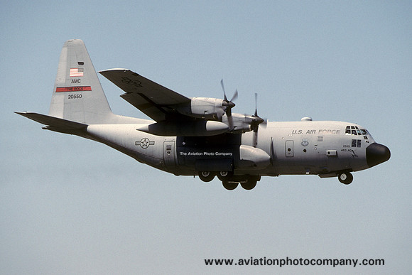 US Air Force 463 AG 50 AS Lockheed C-130 Hercules 92-0550 (1999)