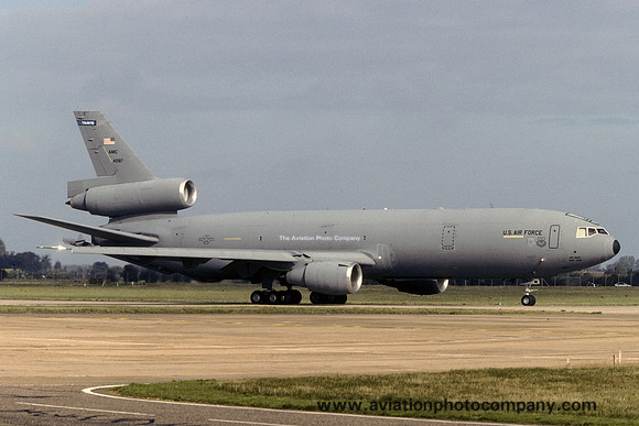 USAF 60/349 McDonnell Douglas KC-10A Extender 84-0187 at RAF Mildenhall (1998)