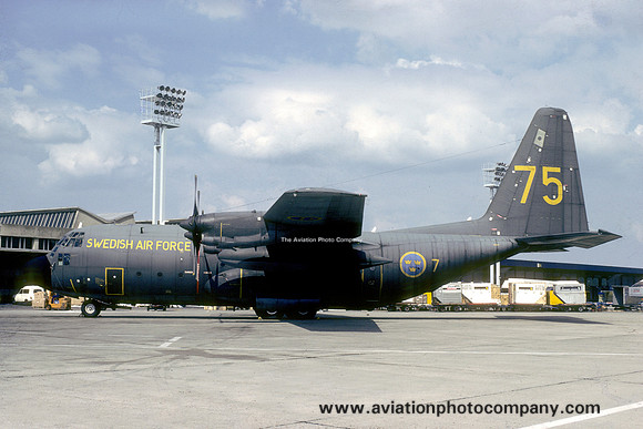 Swedish Air Force F7 Lockheed Tp84/C-130E Hercules 84005/75 (1980)