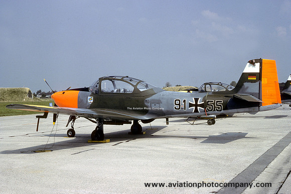 West German Air Force JBG49 Piaggio P-149D 91+55 (1983)