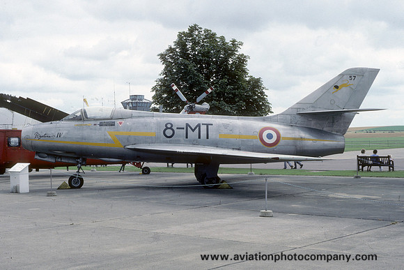 French Air Force Dassault Mystere 4A 57/8-MT preserved at Duxford (1989)