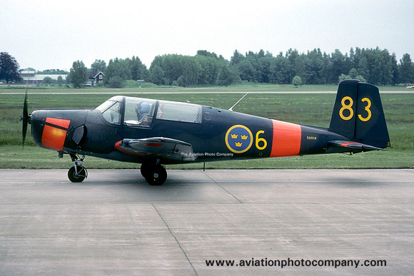Swedish Air Force F6 SAAB Safir Sk50 50018/83 (1989)