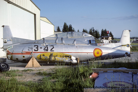 Spanish Air Force Hispano HA.200 Saeta E.14A-7/793-42 (1989)