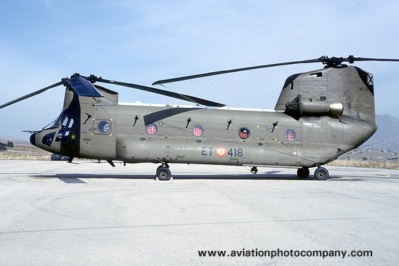 Spanish Army Vertol CH-47C Chinook HT.17-18/ET-418 (1989)