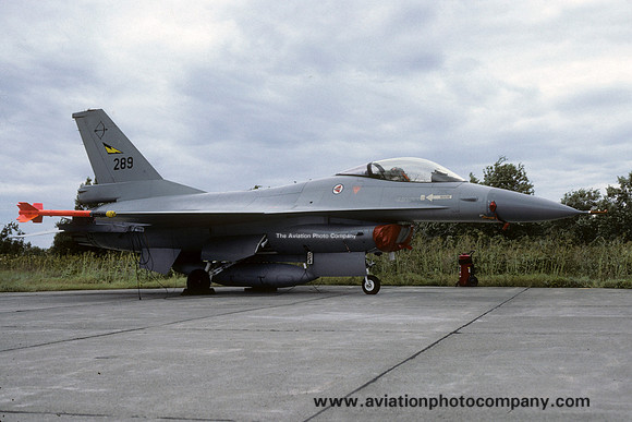 Norwegian Air Force 338 Skv General Dynamics F-16A Fighting Falcon 289 (1987)