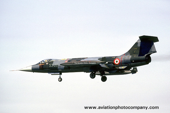 Italian Air Force 53 Stormo Lockheed F-104G Starfighter MM6714/53-20 (1989)