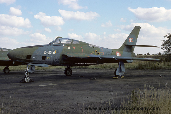 Danish Air Force Republic RF-8F Thunderstreak C-054 (1976)