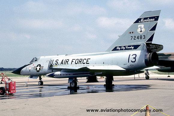 USAF Montana ANG 186 FIS Convair F-106A 57-2483 (1981)