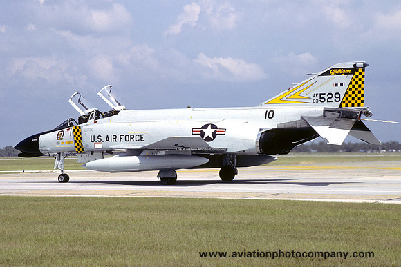 USAF Michigan ANG 171 FIS McDonnell F-4C Phantom 63-7529 (1982)