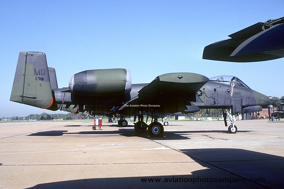 USAF Maryland ANG 104 TFS Fairchild A-10A Thunderbolt 78-0718/MD (1981)