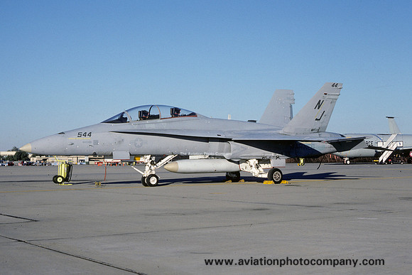 US Navy VFA-125 McDonnell Douglas F/A-18B Hornet 162408/NJ-544 (1985)