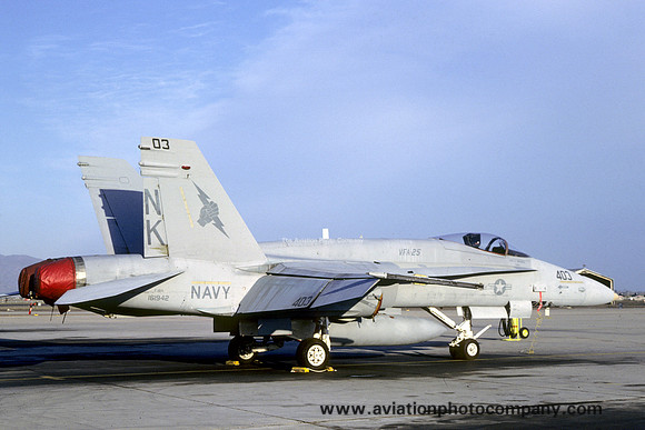 US Navy VFA-25 McDonnell Douglas F/A-18A Hornet 161942/NK-403 (1986)