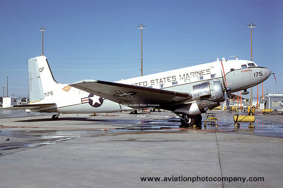 US Marines H&MS-37 Douglas C-117D Skytrain 17175/QF at Davis Monthan