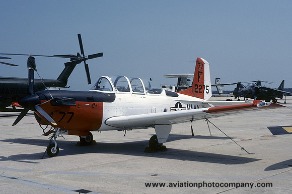 US Navy TAW-6 Beech T-34C Turbo Mentor 162275/F-77 (1986)