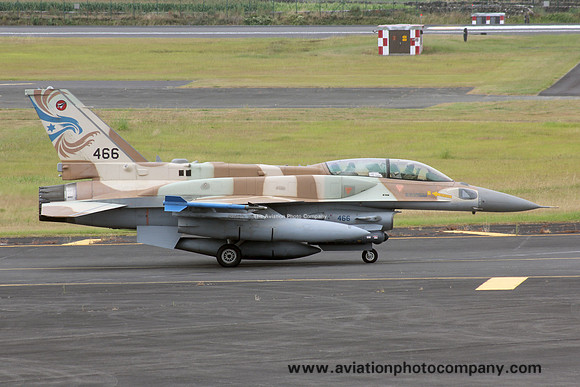 Israeli Air Force 253 Squadron Lockheed F-16I Soufa 466 at Lajes (2016)