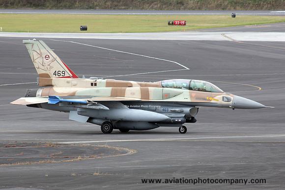 Israeli Air Force 119 Squadron Lockheed F-16I Soufa 469 at Lajes (2016)