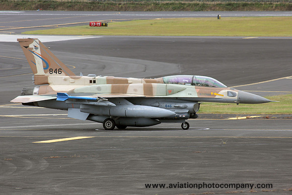Israeli Air Force 201 Squadron Lockheed F-16I Soufa 846 at Lajes (2016)