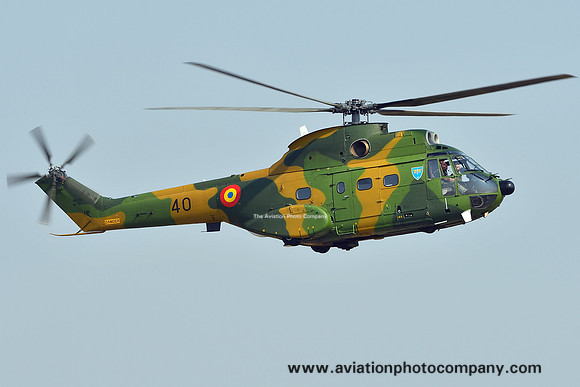 Romanian Air Force Esc 903 IAR.330M 40 at the Bucharest International Air Show (2016)