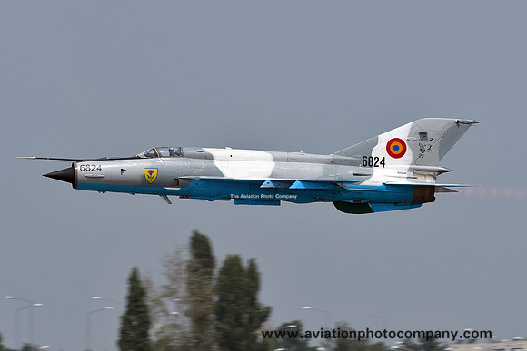 Romanian Air Force Esc 861 Mikoyan MiG-21MF Lancer C 6824 at the Bucharest International Air Show (2016)