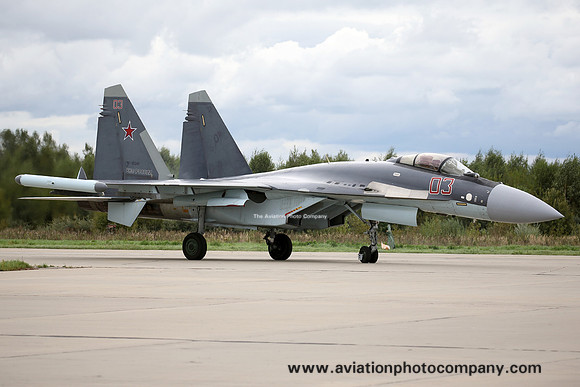 Russian Air Force Sukhoi Su-35S RF-95242/03 red at Kubinka (2016)
