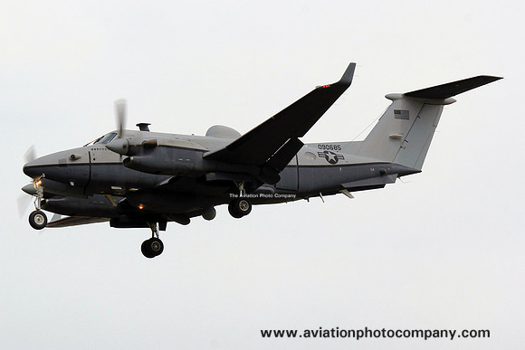 USAF Beechcraft MC-12W Liberty 09-0685 at Prestwick (2014)