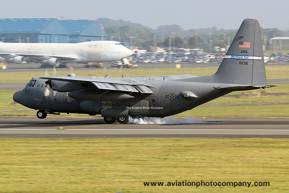 USAF Kentucky ANG 165 AS Lockheed C-130H Hercules 91-1236 at Prestwick (2015)