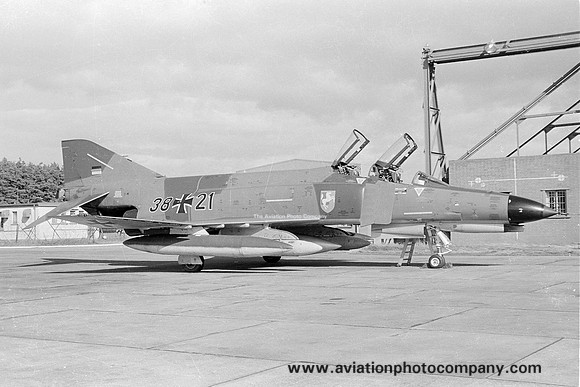 West German Air Force JBG36 McDonnell F-4F Phantom 38+21 at Lossiemouth (1979)