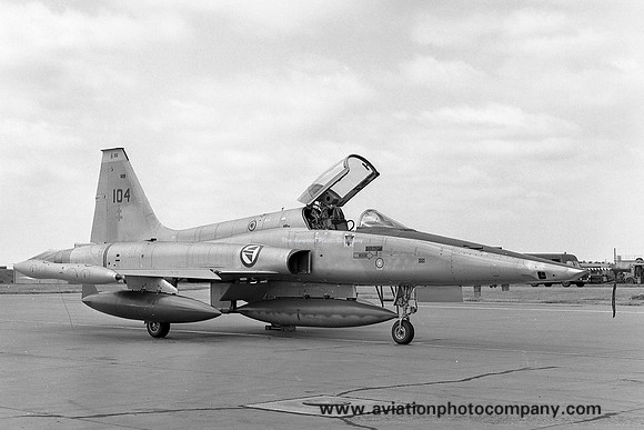 Norwegian Air Force 717 Skv Northrop RF-5A Freedom Fighter 104 (1975)
