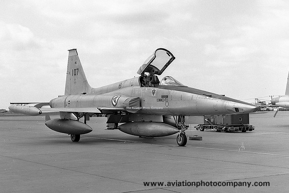 Norwegian Air Force 717 Skv Northrop RF-5A Freedom Fighter 107 (1975)