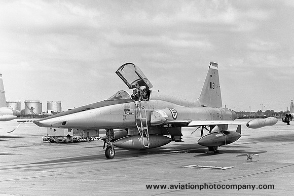Norwegian Air Force 717 Skv Northrop RF-5A Freedom Fighter 113 (1975)