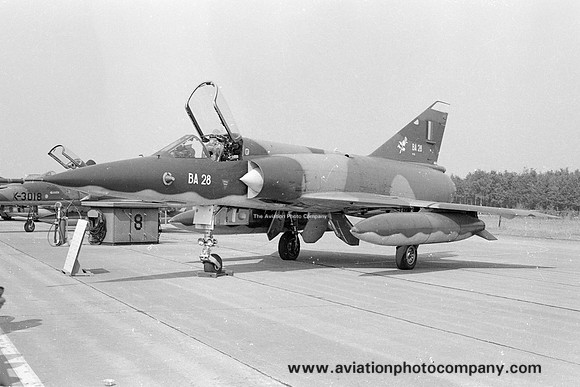 Belgian Air Force 3 Wing 1 Sml Dassault Mirage 5BA BA-28 (1975)