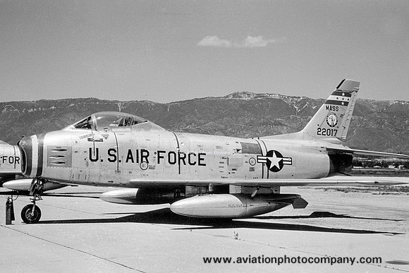 USAF Massachusetts ANG 101 TFS North American F-86H Sabre 52-2017 (1964)