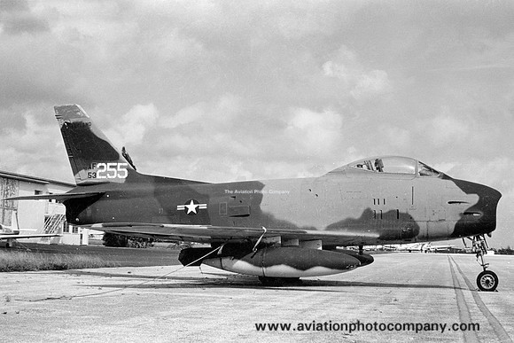 USAF Maryland ANG 104 TFS North American F-86H Sabre 53-0255