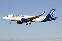 Aegean Airlines Airbus A320-271N SX-NEB at Manchester (2024)