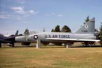 USAF Convair F-102A Delta Dagger 57-0858 displayed at Tyndall AFB (1984)