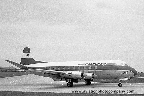 Cambrian Airways Vickers Viscount 701 G-ALWF