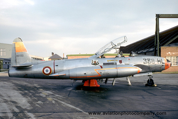 French Air Force CEVSV338 Lockheed T-33A Shooting Star 35132/338-HL at RAF Lossiemouth (1977)