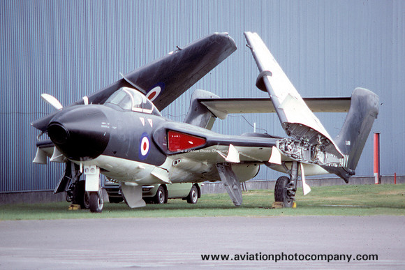 Royal Navy A&AEE De Havilland Sea Vixen FAW.1 XJ481 at RNAS Yeovilton (1983)