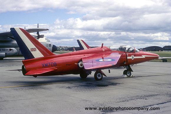 RAF Red Arrows Folland Gnat T.1 XM708 (1969)