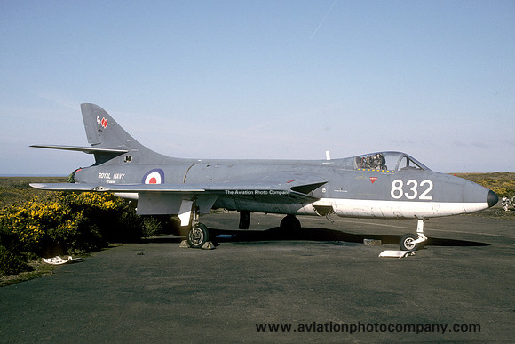 Royal Navy Hawker Hunter GA.11 XE668 at Predannack (1995)