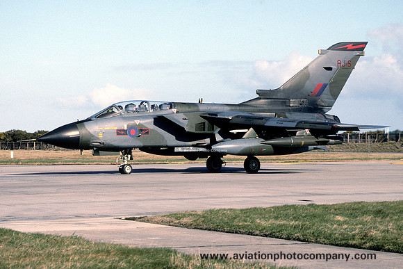 RAF 617 Squadron Panavia Tornado GR.1B ZA411/AJ-S at RAF Lossiemouth (1995)