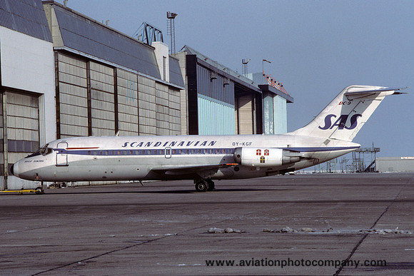 SAS Scandinavian Airlines Douglas DC-9-21 OY-KGF (1985)