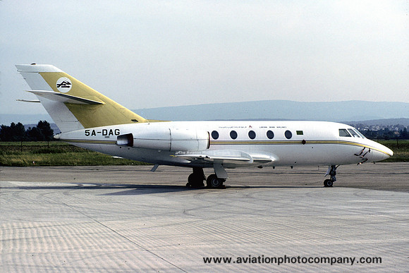 Libyan Arab Airlines Dassault Falcon 20 5A-DAG (1981)