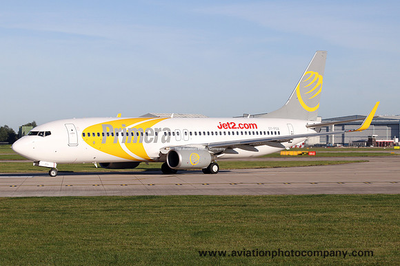 Primera/Jet2 Boeing 737-800 OY-PSA at Manchester (2016)