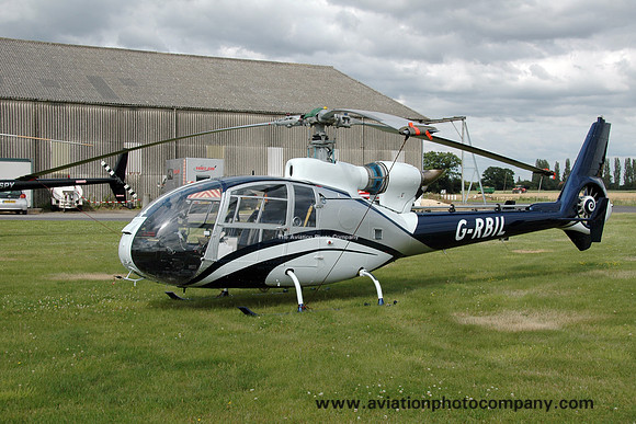 Westland Gazelle HT.3 G-RBIL at Sherburn (2015)