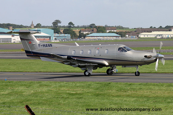 Unijet Pilatus PC-12 F-HANN at Prestwick (2016)