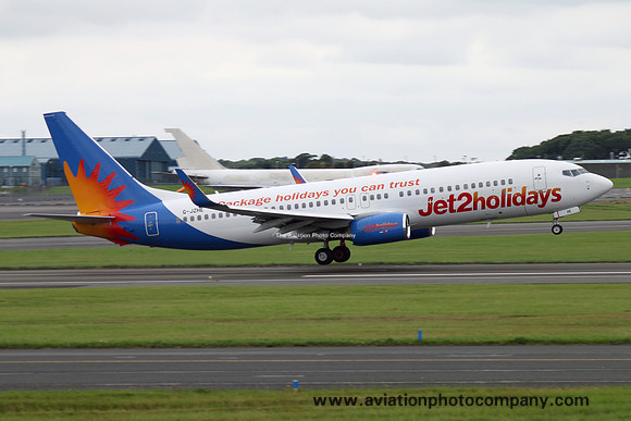 Jet2 Boeing 737-800 G-JZHE at Prestwick (2016)
